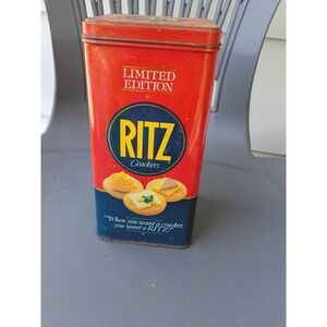 Vintage 1987 Nabisco Ritz Crackers Limited Edition Metal Tin Container